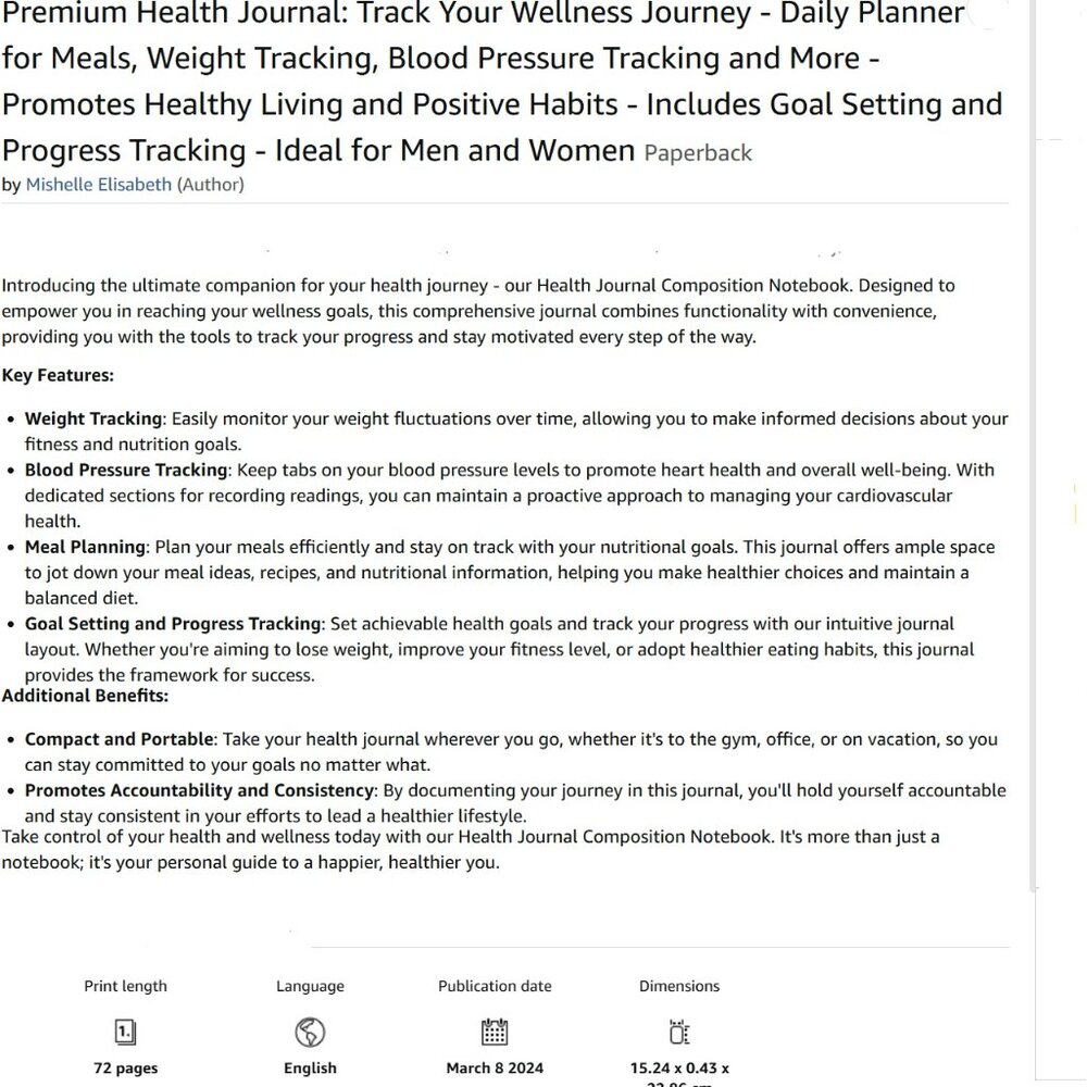 Health Tracker Journal - Picture 2 of 12